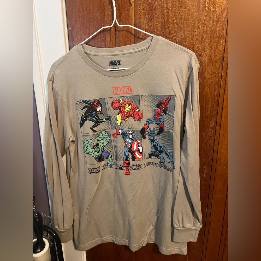 Marvel Beige Long Sleeve- Size Small